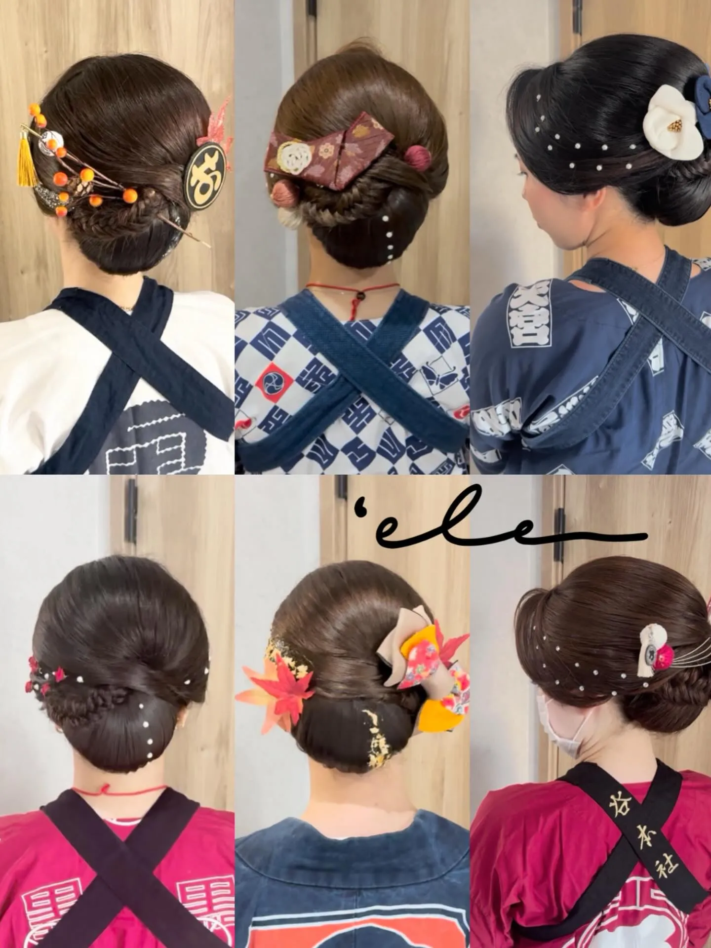 #お祭りヘアセット#祭りヘア#祭り髪型