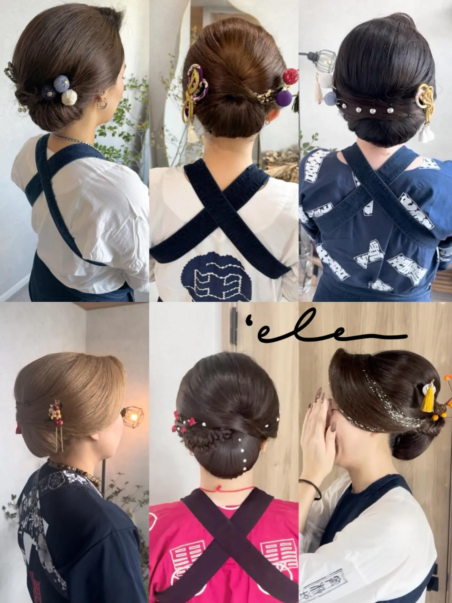 #お祭りヘアセット#祭りヘア#祭り髪型